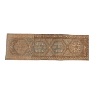 Vintage Distressed Malayer Rug Runner - 3'3" x 10'3" For Sale