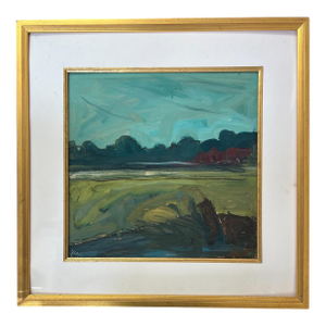 American Landscape Painting in the Manner of Albert York (1928-2009) Signed