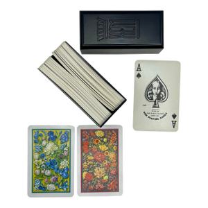 1940’s Floral Playing Cards With Case