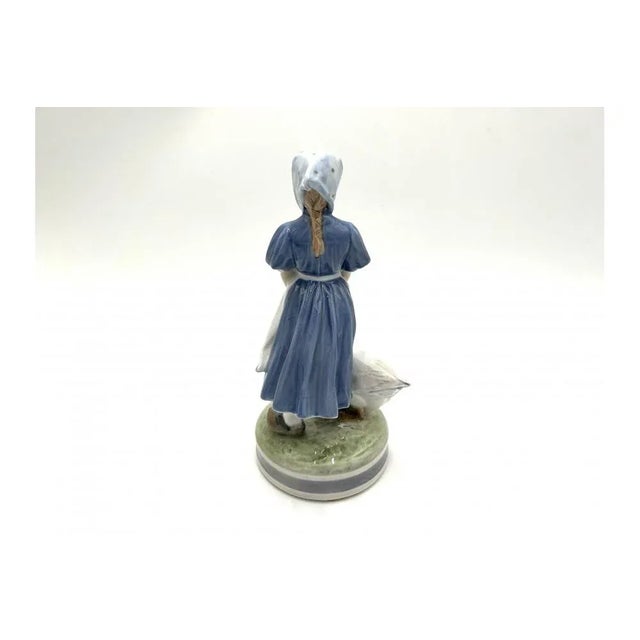 Porcelain Figurine Girl with a Goose from Royal Copenhagen, Denmark, 1960s For Sale - Image 3 of 10