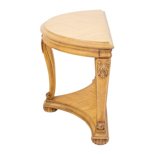 Louis XV Style Limed Oak Console Table For Sale - Image 4 of 5