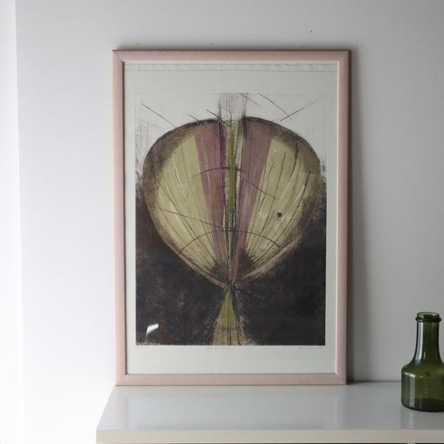 Antonia Dombrowsky, Composition, 1991, Color Etching For Sale - Image 9 of 11