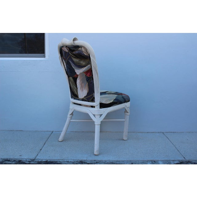 Vintage Pencil Reed Dining Chairs - Set of Four For Sale In Miami - Image 6 of 12