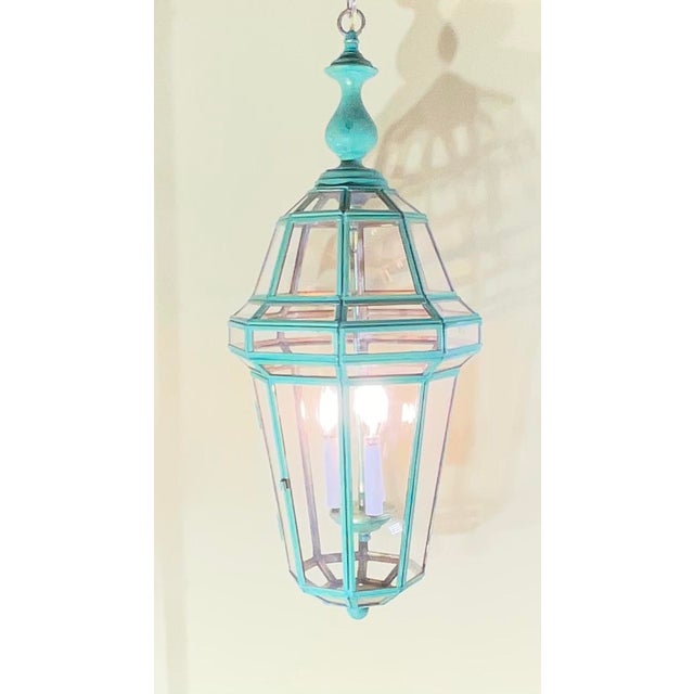 Elevate your home’s entryway, dining room, or covered porch with this exquisite Solid Brass Hanging Lantern. This piece...