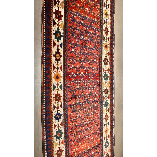 Antique Kurdish Rug 3'5"x11' For Sale In Los Angeles - Image 6 of 9