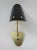 Italian Brass, Black Lacquered Aluminum and Glass Bead Sconces, 1950s, Set of 2 For Sale - Image 6 of 18
