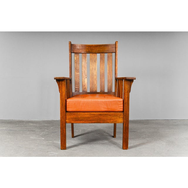 Wood Art Nouveau Chair in Oak For Sale - Image 7 of 18