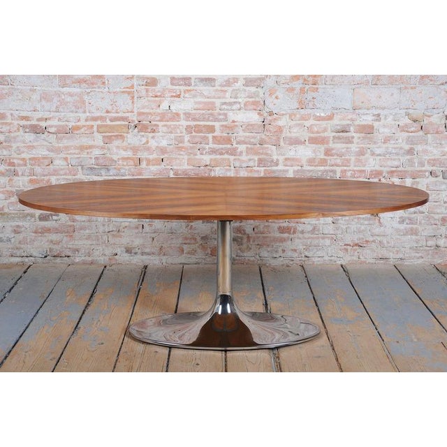 Maker: Kovona Conceived in the spirit of mid-20th-century design, this oval dining table dates from the 1960s in...