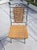 Set of Foldable Wrought Iron and Rattan Chairs For Sale - Image 5 of 8