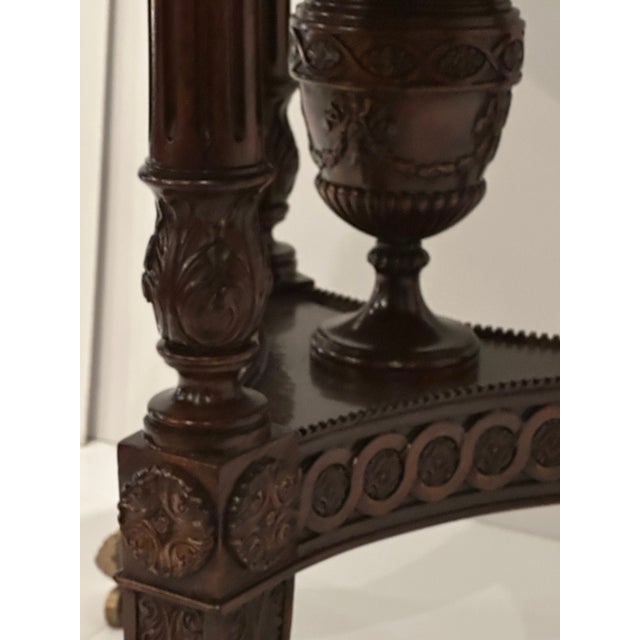 Center Hall Mahogany and Lacquered Coconut Shell Round Table For Sale - Image 13 of 13