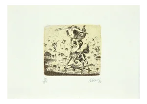 Unknown - Mythology - Original Etching - 1987
