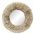 Sculptural Brutalist Style Gilt Studded Round Picture Frame – Textured Gold Photo Frame For Sale