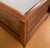 Wood Vintage Upholstered Cane Settee For Sale - Image 7 of 9