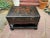 Early 1900s Chinoiserie Black Lacquer Trunk / Coffee Table on Two Stands For Sale - Image 11 of 12