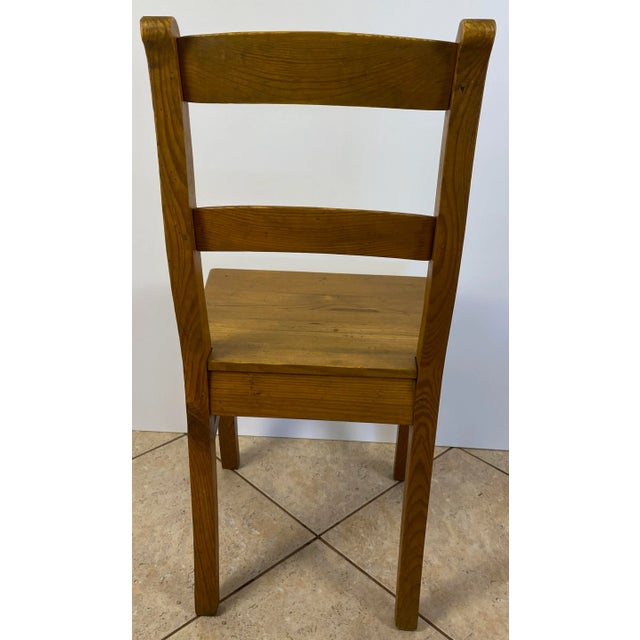 Country French Provincial Style Wooden Dining Chairs, Set of 5 For Sale - Image 4 of 8