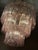 Large Pink Colorful Murano Chandeliers with Tubular Prisms Tronchi, Set of 2 For Sale - Image 15 of 16