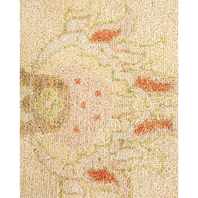 Traditional Eclectic, One-of-a-Kind Hand-Knotted Area Rug - Ivory, 9' 3" x 12' 4" For Sale - Image 3 of 8