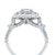 18ct White Gold Princess Cut Diamond Halo Ring, Size 5.25 For Sale - Image 9 of 11