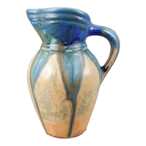 Vintage Gilbert Metenier French Art Deco Crystalline Glaze Ceramic Art Pottery Pitcher