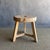 Vintage Elm Wood Wheel Table in Natural Finish For Sale - Image 4 of 8
