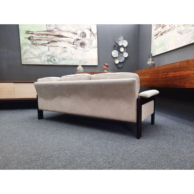 Wood Mid-Century Sofa in Beech and Wool, 1960s For Sale - Image 7 of 12