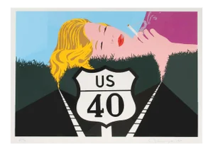 Allan D'arcangelo, Smoke Dreams, Pop Art Serigraph