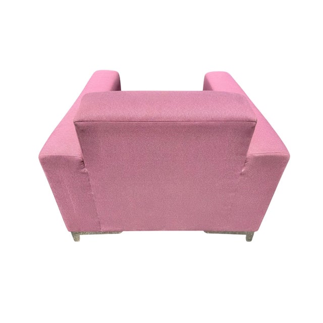 Pink Modern Thayer Coggin Pink Club Chairs - Set of 2 For Sale - Image 8 of 9