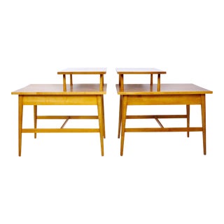 Paul McCobb Planner Group Birch Step End Tables, 1960's - A Pair For Sale