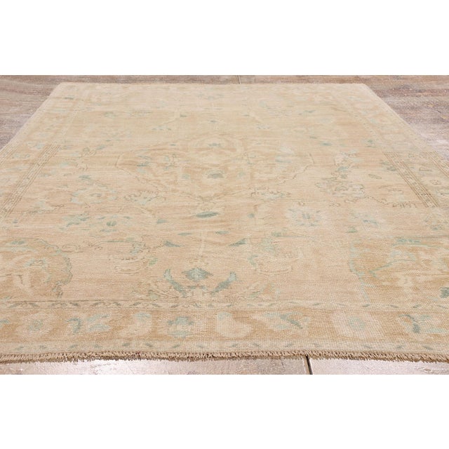 Vintage Turkish Oushak Rug, 05'08 X 08'10 For Sale - Image 9 of 10