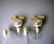 Mid-Century Modern Vintage Downlight Plug-in Wall Sconces with Glass Tulip Lampshades, 1980s, Set of 2 For Sale - Image 3 of 13