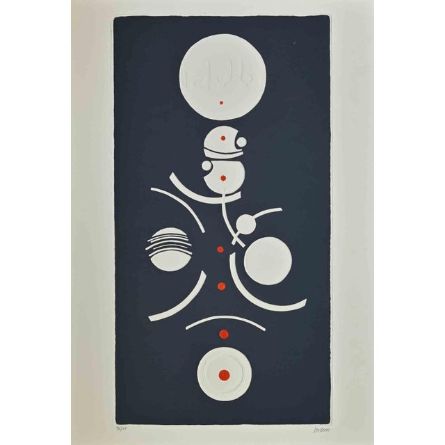 Momo, Circles Composition, 1990s, Lithograph For Sale - Image 4 of 4