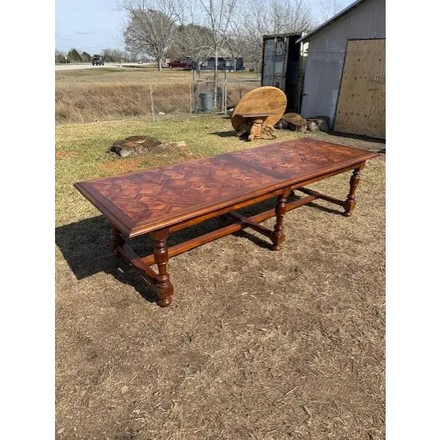Long 18th Century French Walnut Farm Table or Monastery Dining Table For Sale - Image 4 of 18