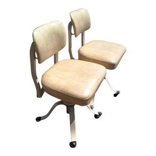 Vintage Mid Century Industrial Medical Remington Rand Office Chairs - a Pair For Sale