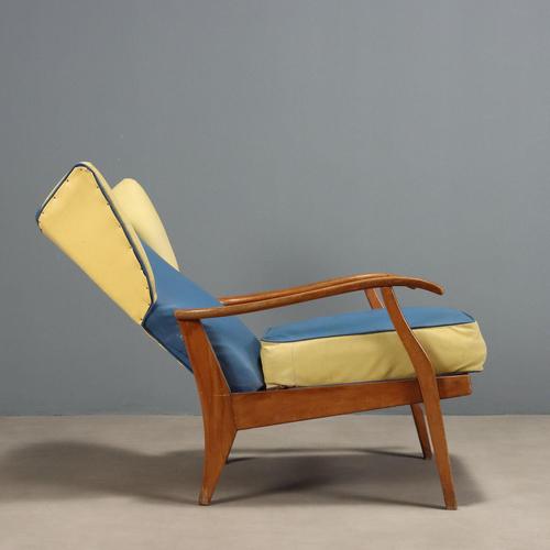 Vintage Reclining Chair by Renzo Franchi Camerani, Italy, 1950s For Sale - Image 4 of 15