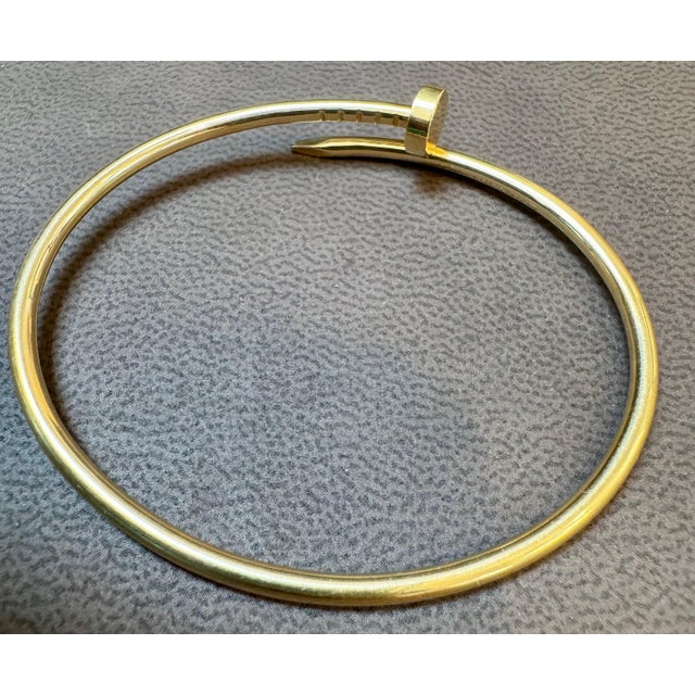 Cartier JUSTE UN CLOU BRACELET 16 Nail GRL727 18kt Yellow Gold AU750 AUTHENTIC For Sale - Image 10 of 18