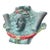 Vintage Classical Bronze & Polychrome Water Fountain Mask For Sale