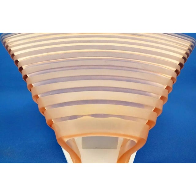 1950s Pergamo Wall Lamp in Pink Satin Glass by Angelo Mangiarotti for Artemide, Italy, 1950s For Sale - Image 5 of 18