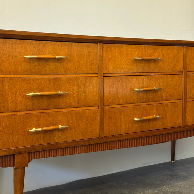 Mid-Century Modern Vintage Teak Chest of Drawers, 1950s For Sale - Image 3 of 15