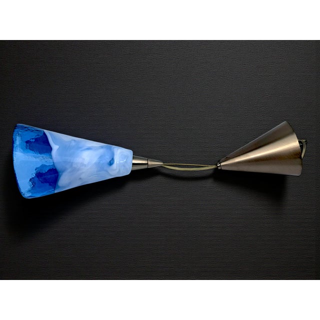 Blue Murano Glass Pendant Lamp from La Murrina, 1980s For Sale - Image 8 of 10