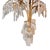 1950s French Brass and Glass 7-Light Palm Chandelier, 1950s For Sale - Image 5 of 6