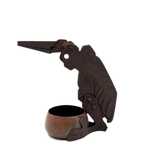Art Nouveau Marabou Shaped Cigar Cutter and Ashtray from Ignatius Taschner, Germany, 1910 For Sale - Image 10 of 14