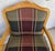 Forest Green Vintage Louis XV French Provincial Armchairs Plaid Tartan Fauteuil Cabriole Legs For Sale - Image 8 of 16