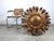 Metal Large Gilt Floral Sun Lamp, 1950s For Sale - Image 7 of 11