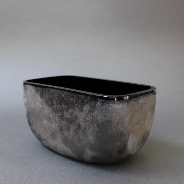 Glass Vintage Italian Murano Glass Scavo Vase by Alfredo Barbini, 1970s For Sale - Image 7 of 18