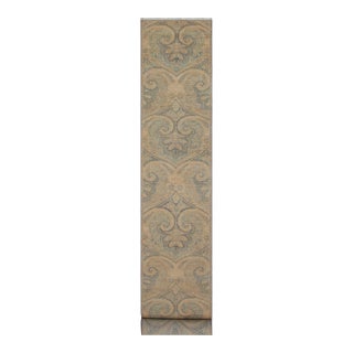 Boho Chic Ziegler Grey/Blue Wool Runner Rug- 2'7'' X 19'2'' For Sale