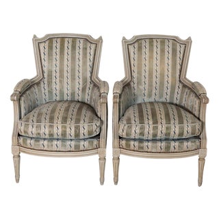 Pair of 20th Century French Bergeres For Sale