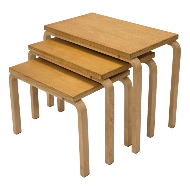 Nesting Tables by Alvar Aalto for Artek, 2007, Set of 3 For Sale