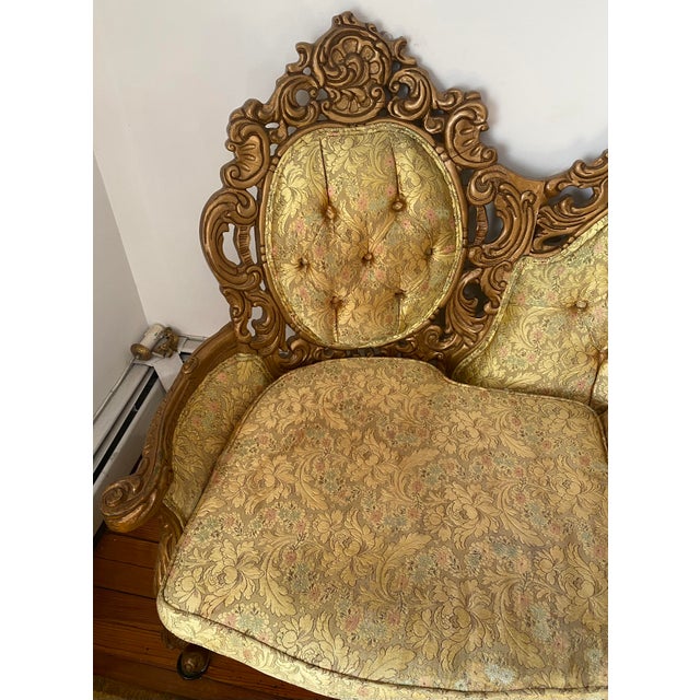French Provincial 1990s French Rococco Sofa Set For Sale - Image 3 of 18