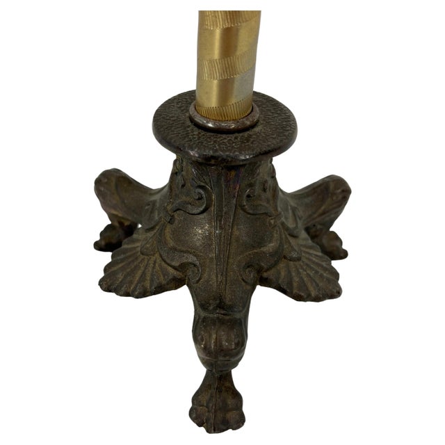 Brass American Three Armed Brass & Bronze Jewelry Stand, Mid 20th Century For Sale - Image 8 of 12