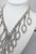 1980s Vintage 1980s Signed Alexis Kirk Rhodium Plated Clear Rhinestone Bib Necklace For Sale - Image 5 of 9